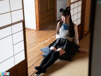 Ria Kurumi - Cat ear schoolgirl masturbation - Cospuri 0301