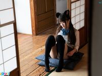 Ria Kurumi - Cat ear schoolgirl masturbation - Cospuri 0301