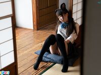 Ria Kurumi - Cat ear schoolgirl masturbation - Cospuri 0301