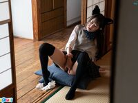 Ria Kurumi - Cat ear schoolgirl masturbation - Cospuri 0301